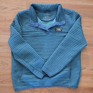 L.L. Bean Women's Airlight Knit Pullover Teal